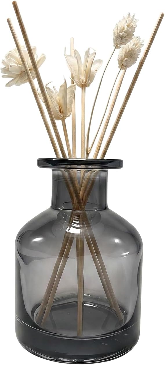 1PCS 150ml/5oz Empty Refillable Glass Diffuser Bottles Aromatherapy Jar Fragrances Scent Bottles Accessories Use for DIY Replacement Reed Diffuser Sticks Sets Essential Oils Crafts Decoration