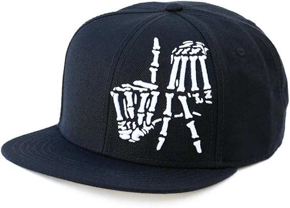 OGABEL Men's LA Bones Snapback (Black)