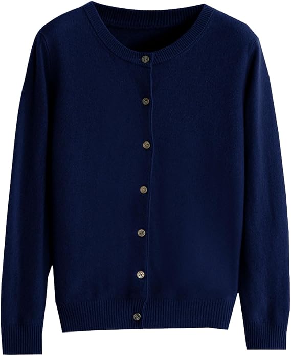 Moonker Cardigan Sweaters for Women Fall Cashmere Merino Wool Seamless Tops