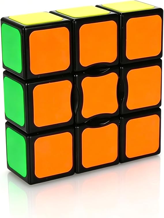 SUN-WAY 1x3x3 Magic Cube Floppy 133 Speed Cube, Black