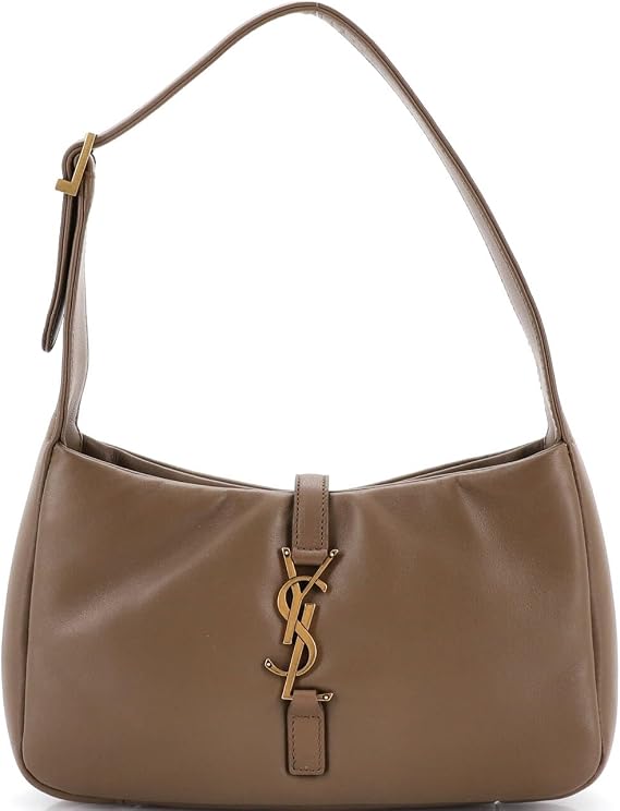 Saint Laurent, Pre-Loved Le 5 a 7 Hobo Padded Leather Small, Brown