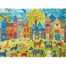 Cross & Glory - Colorful Canines: A Dog Park Day - 1000 Piece Jigsaw Puzzle for Adults | Whimsical | Premium Quality | Vibrant Design | Satin Finish | 20 x 27 Inches