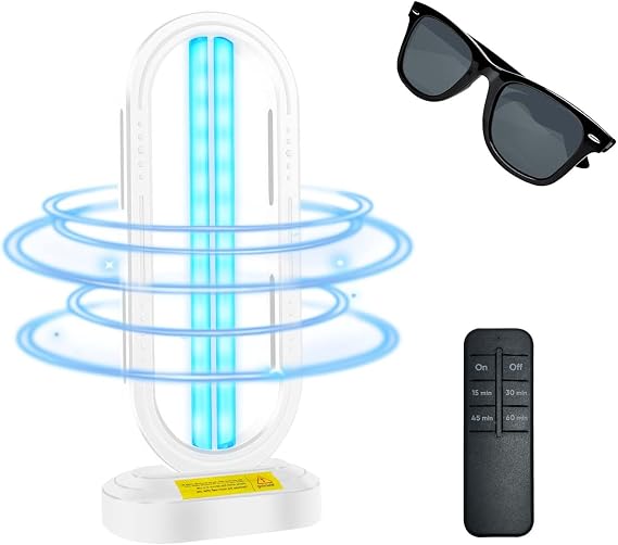 Feefir UV Light Sanitizer,UVC Home Disinfection Device,Portable UV Lamp
