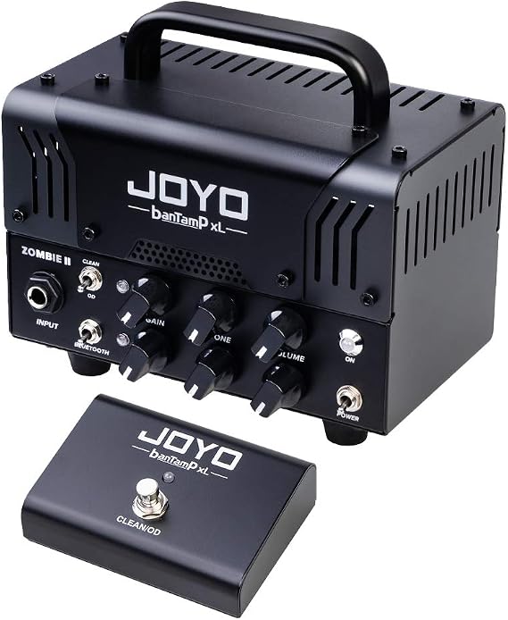 JOYO Zombie-II BanTamp XL Series Mini Amp Head 20W Hybrid Tube 2-Channel Guitar Amplifier with Bluetooth (No Sound, Need Extra Speaker)