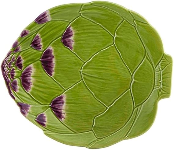 Bordallo Pinheiro Artichoke Bread Plate Green, Set of 4.,
