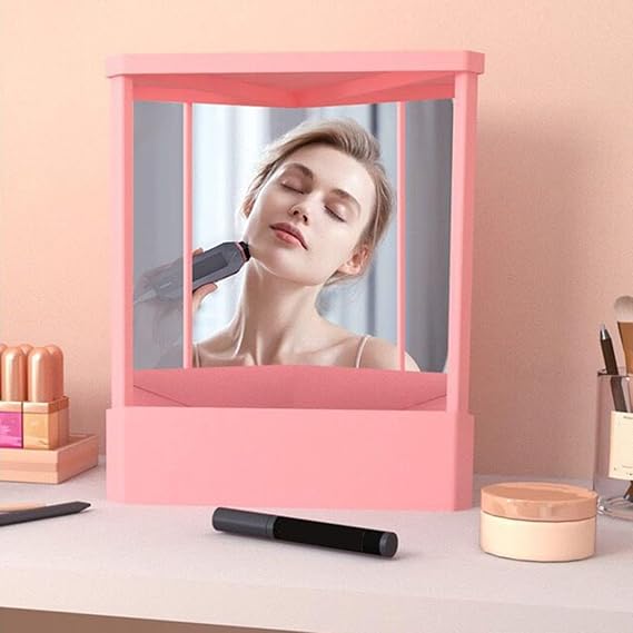 True Mirror Non Reversing Design, Real Reflection That Shows Your Actual Image, Accurate Non-Reversed Glass for Makeup, Skincare and Self Care