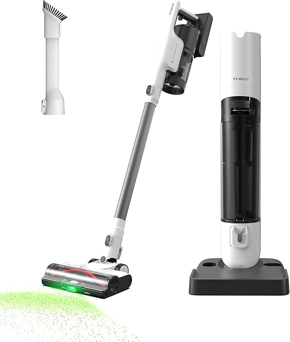 Tineco Pure ONE Station 5 Cordless Smart Vacuum with 2.5L Auto Dust Base, Full-Path Self-Cleaning, 175AW Suction, ZeroTangle Tech, Stick Vacuum Cleaner for Pet Hair, Carpet & Hard Floor