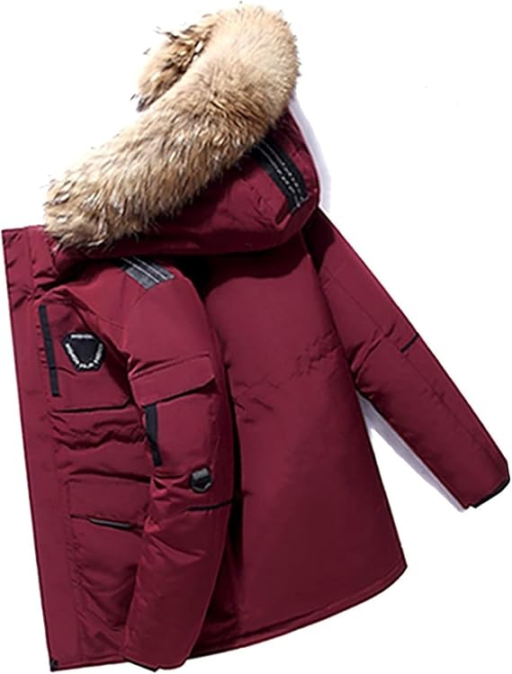 Men's Down Jacket Big Goose Autumn And Winter Thickened Coat Canada Style Warm Snow Coat Jacket With Hood,S-2XL