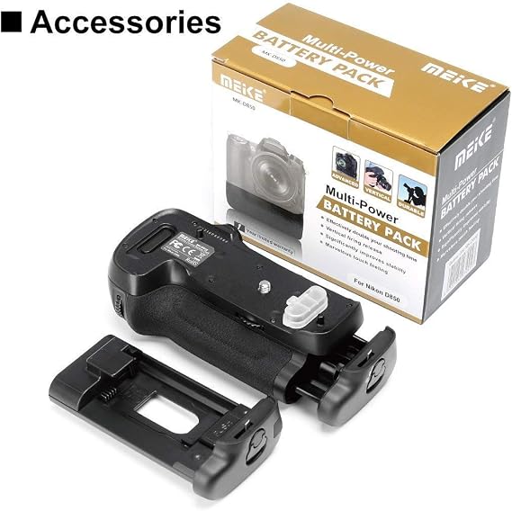 Meike MK-D850 Vertical Shooting Power Pack Battery Grip for Nikon D850 DSLR