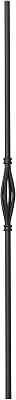 2GR18 - Iron Balusters - Slimline Basket - 44 x 58 Inches Round - Box of 10 Satin Black