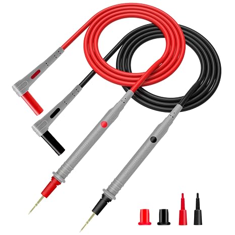 KAIWEETS Silicone Multimeter Test Leads, CAT III 1000V Electrical Testing