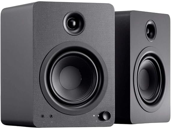 Monoprice DT-5BT 60-Watt Multimedia Desktop Powered Speakers - Class AB, Bluetooth 5.0, 5.25 Inch Woofer, 0.75 Inch Tweeter, For Home, Office, Gaming, or Entertainment Setup