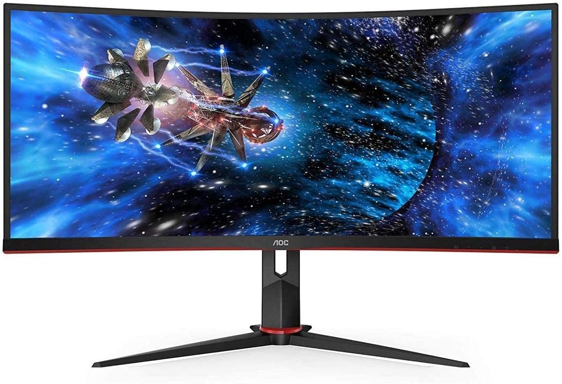 AOC CU34G2X-B 34 3440 x 1440 144Hz Ultawide Curved Monitor - Certified Refurbished