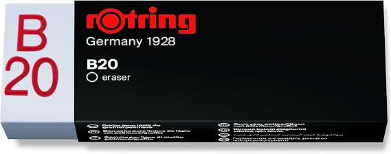 rOtring Rapid B20 Kurşun Kalem Silgisi, Büyük boy, Beyaz
