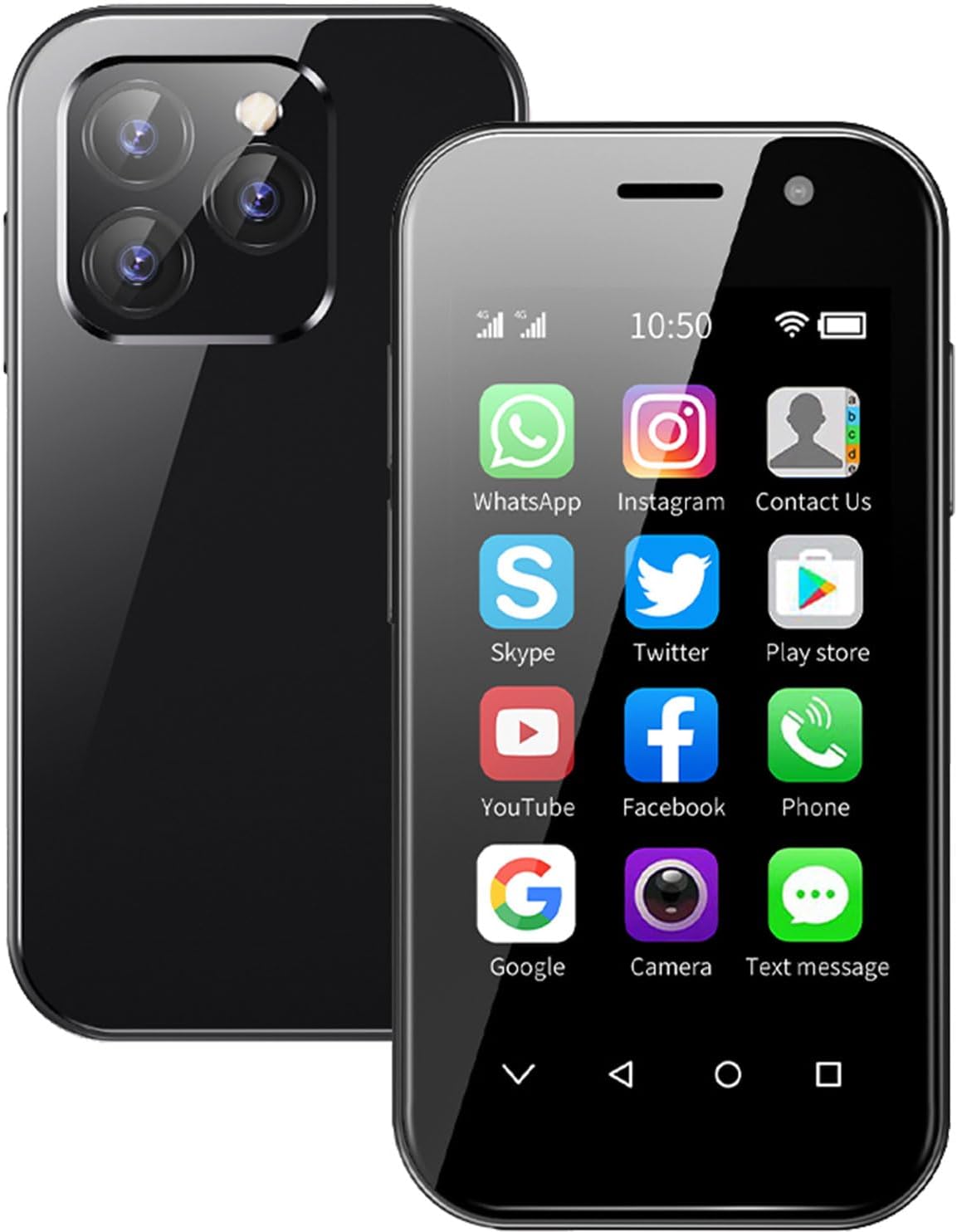 Mini Smartphone Unlocked 4G Mobile Phone 3.0 inches,Dual SIM,2600mAh Battery,2MP5MP Camera,Face Unlock Student Pocket Cellphone
