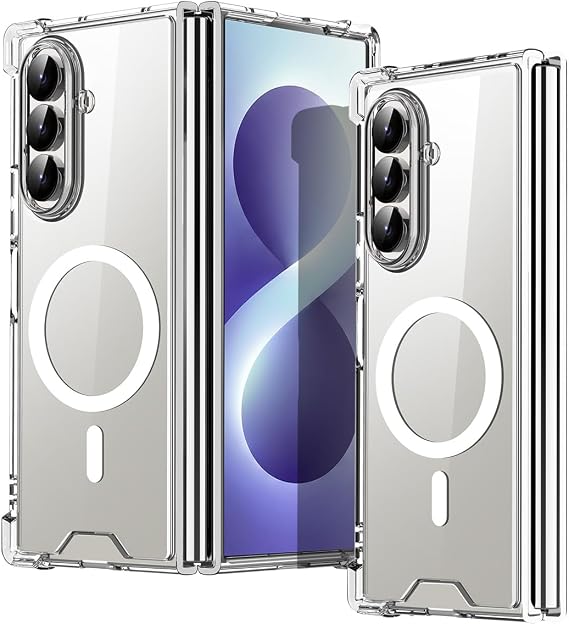 AICase for Samsung Galaxy Z Fold 8 Ultra Clear Case,Compatible with MagSafe