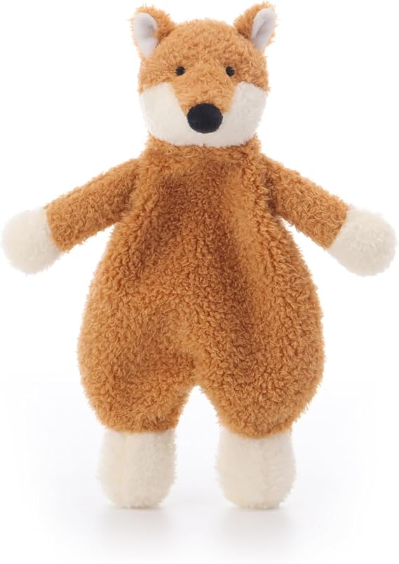 Apricot Lamb Security Blanket Yellow Fox Comforter Soft Baby Lovey 10"