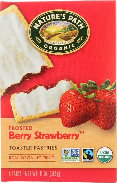 Natures Path, Organic Toaster Pastries, Strawberry Frosted, 6 ct by Natures Path