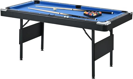 5.3 Foot Mini Pool Table with Accessories Foldable Pool Table, Portable Pool Table, Billiard Table,Indoor Multi Game Tables for Game Room, Family Game Night
