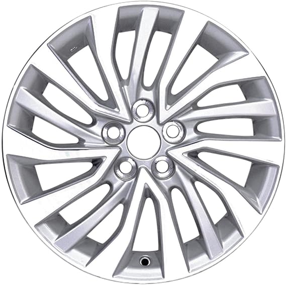 New 16 inch Wheel Replacement Painted Silver Pockets Compatible with Corolla (Size: 16x6.5 / Bolt Pattern 5x100 / Offset 39 / Hub Bore 60.1)
