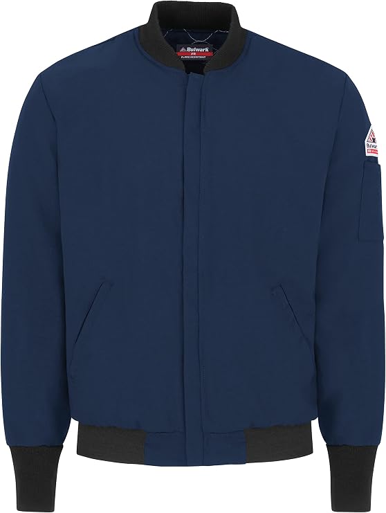 Bulwark Flame Resistant 6.5 oz Nomex IIIA Team Jacket, Navy