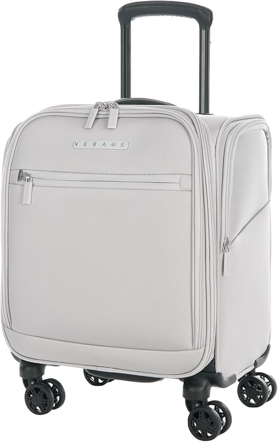 Verage Underseat Carry On Luggage with Wheels,14.5-Inch,Cloud Gray