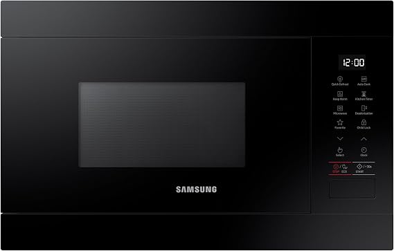 Samsung Built In Microwave, 850W, Capacity: 22 Litre, Colour: Black, MS22M8254AK