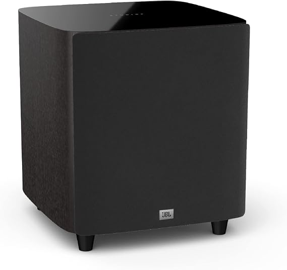 JBL Studio 660P, Dark Wood - Powered Subwoofer - 12 PolyPlas Cone Woofer with Dual Down-Firing Tuned Ports & 500w Rms Amplifier