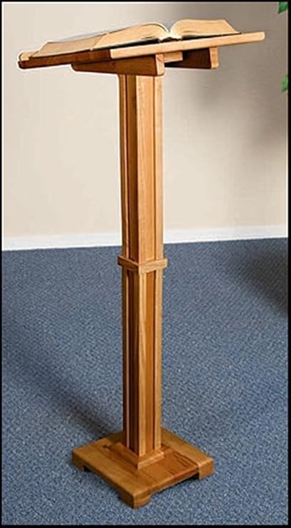 Walnut Finish Standing Lectern