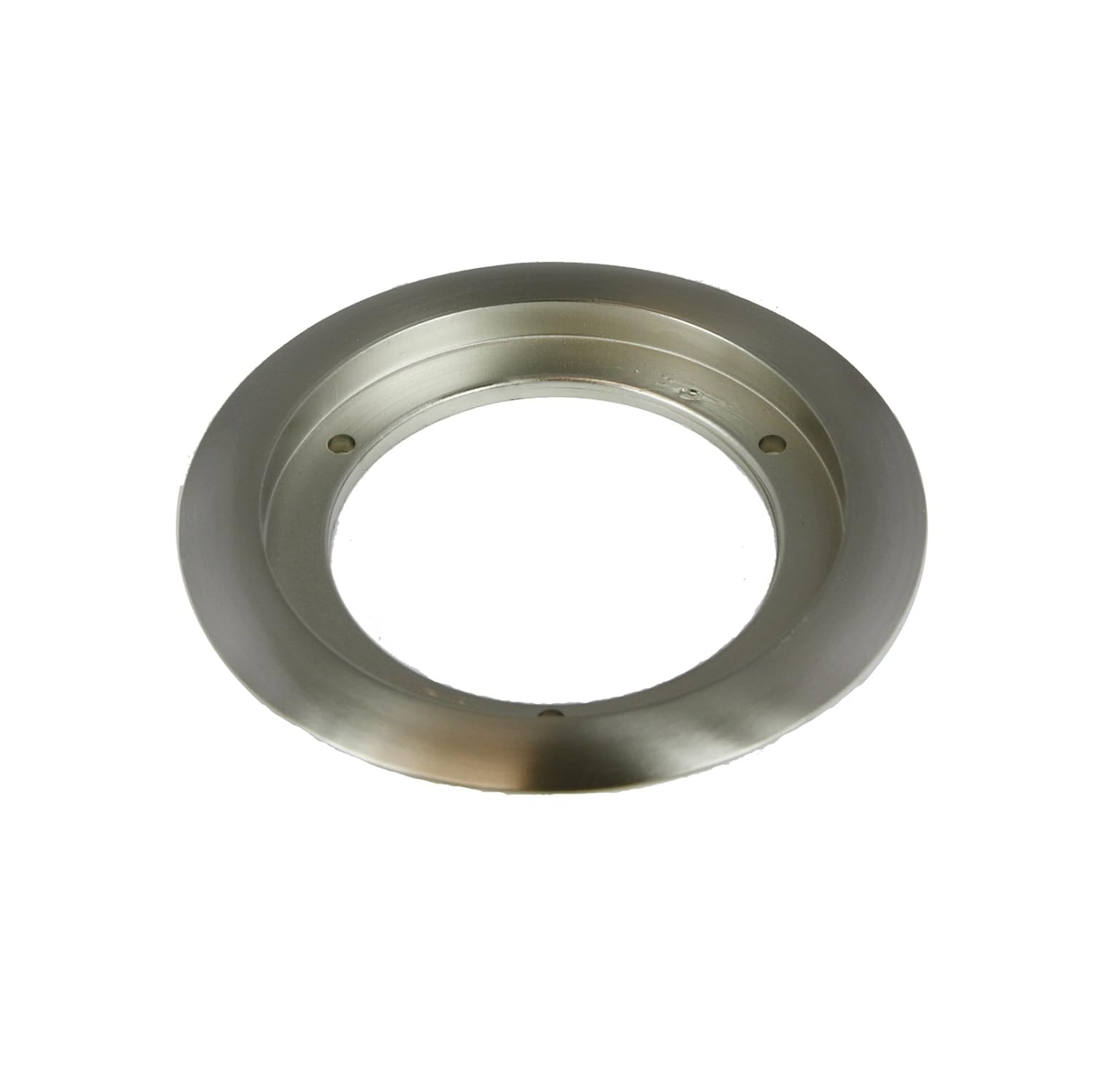 Enerlites 975518-S 5.25 Nickel Plated Brass Recessed Flange, Fits Round 4 Floor Box Covers