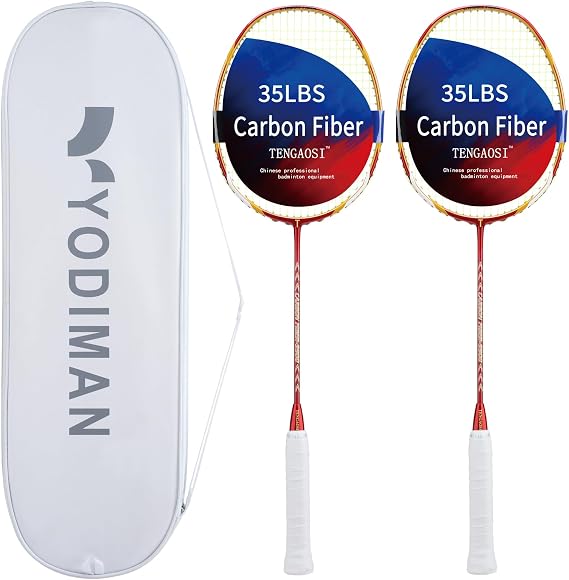 Badminton Racket, 4U Lightweight Badminton Racquet, Professional 100% Full Carbon Badminton Racket
