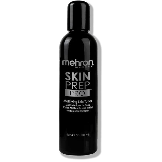 Mehron Makeup Skin Prep Pro, Mattifying Anti Shine Skin Prep - 4 Fl oz