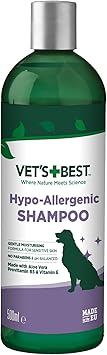 Vet's Best Hypo-Allergenic Shampoo for Dogs | Dog Shampoo for Sensitive Skin | Relieves Discomfort from Dry, Itchy Skin | Cleans, Moisturizes, and Conditions Skin and Coat , 16 oz