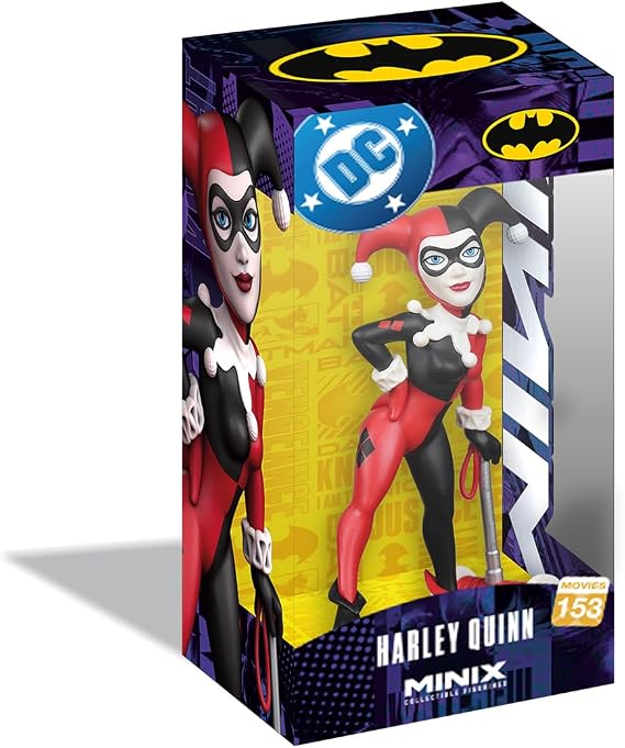 MINIX Bandai Koleksiyon Figürü 12 cm - DC - Harley Quinn Çekiçli - Sergi Koleksiyonu - Hediye Fikri - Çocuklar ve Yetişkinler için Oyuncaklar - Fan DC (MN20751)