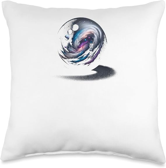 Strike Sphere Art Galactic Bowl Throw Pillow, 16x16, Multicolor