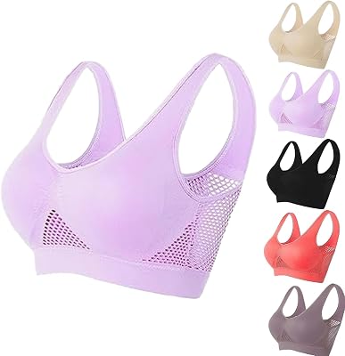 Mesh Breathable Sports Bra, Breathable Cool Liftup Air Bra, Womens Comfort Sports Bra
