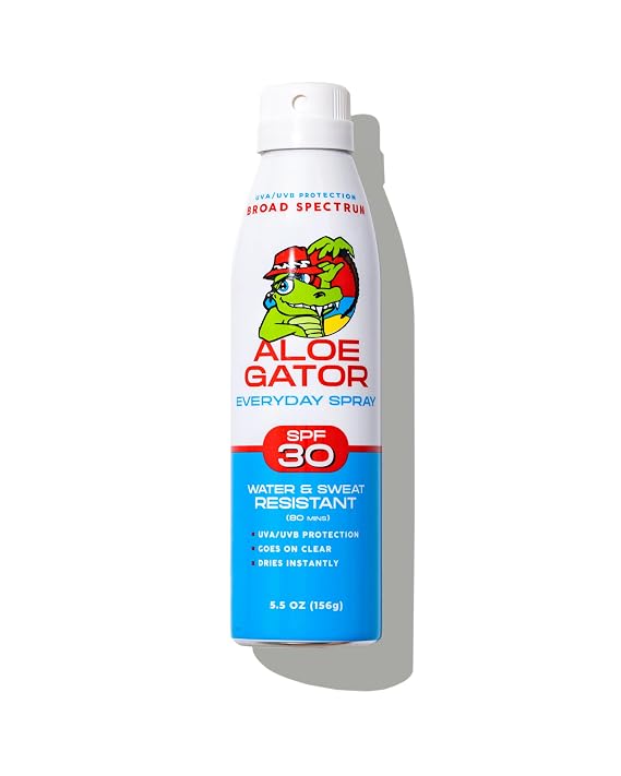 Aloe Gator Sunscreen Spray SPF 30, Broad Spectrum Protection