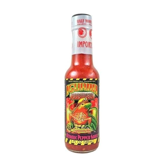Iguana Hot Sauce, Radioactive Atomic Pepper, 5 fl oz