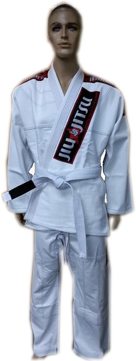 BJJ Kimono Jiu Jitsu Uniform for Competition Martial Arts, Fighting Uniform, Training Uniforms, Pre-Shrunk, Light Weight Uniforms Soft Fabric White
