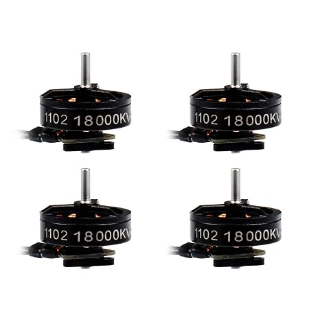 BETAFPV 4pcs 1102 18000KV 1S Brushless Motor for DIY FPV Micro Drone | Lightweight, with Plug-Play Connector Compatible with BT2.0 1S Battery for Micro Whoop Quadcopter like Meteor75