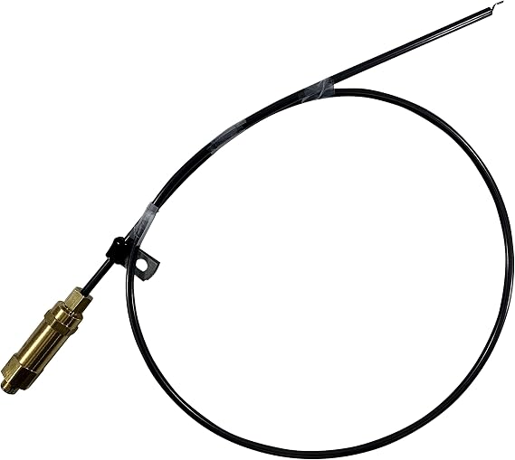 Throttle Control Mechanism for Gas Engine Air Compressors, Cable Whip Style (3HP - 6.5HP Engines, 12" Throttle Control Cable)