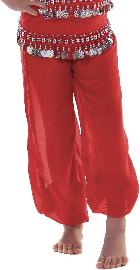 Miss Belly Dance Kid's Sheer Chiffon Harem Pants | Sheer Shadow