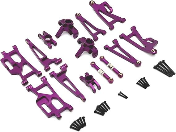 Rc Car Upgrade For MJX For Hyper Go For 14209 14210 H14BM 1/14 Remote Control Car Parts And Accessories Metal Upgrade And Modification(Purple)