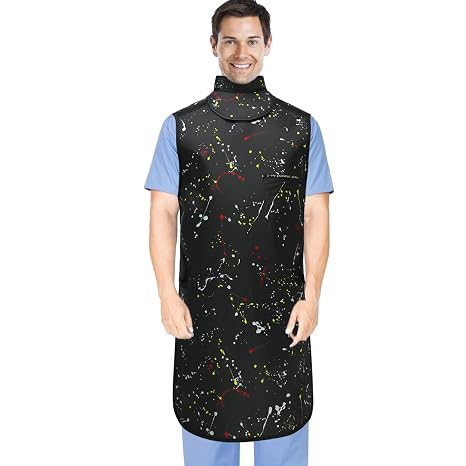 0.5mmPb Lead Apron for X-Rays - Shields Protection Apron with Thyroid Lead Shield Collar Hook & Loop Closure Health Checkup Medical Use Aldult Unisex