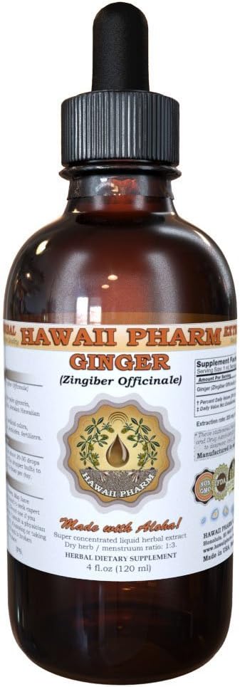 Ginger Liquid Extract, Organic Ginger (Zingiber officinale) Tincture