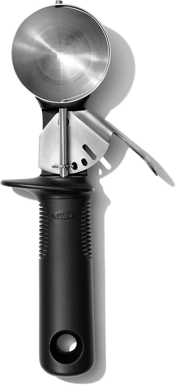OXO Good Grips Classic Swipe Ice Cream Scoop - Black, Stainless Steel