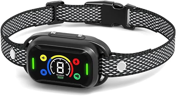 T319 Köpek Havlama Önleyici Tasma, 5 Farklı Çalışma Modu, IPX7 Su Dayanıklı, 380mAh Batarya, Siyah