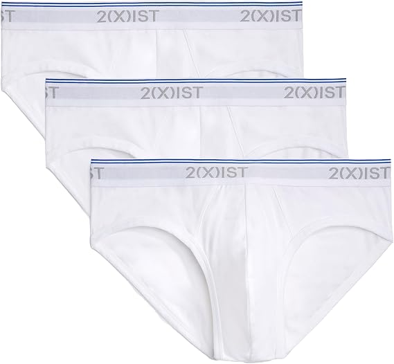 2(X)IST Men's Cotton Stretch No Show Brief 3-Pack