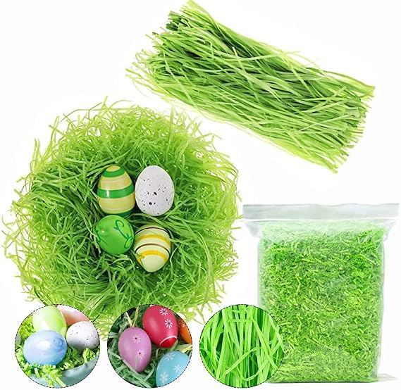 1/2 Pound Easter Oversize Packaging Green Paper Grass