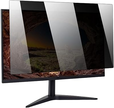 XRRX Computer Anti Blue Light Anti-Spy Privacy Screen Filter - Reduce Glare Reflection and Eyes Strain, Protect Your Eyes for Office Home 14-27 Widescreen Monitor  15in345x194mm
